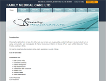 Tablet Screenshot of myfamilymedicalcare.com